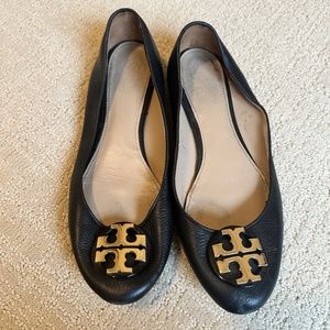 Tory Burch Black Ballet Shoes